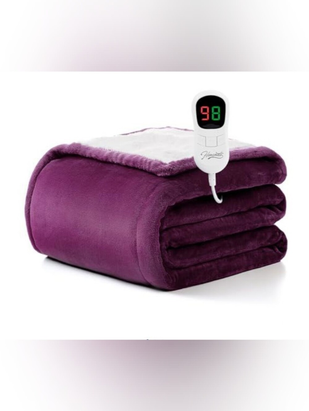 Homemate Electric Plush Heated Blanket - Purple